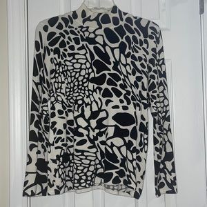 Cyrus animal print top